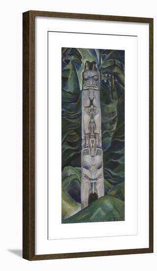 Totem and Forest-Emily Carr-Framed Premium Giclee Print