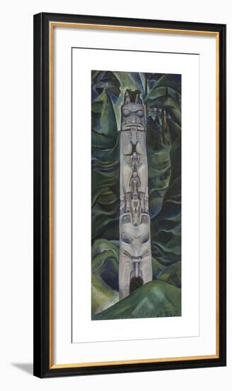 Totem and Forest-Emily Carr-Framed Premium Giclee Print