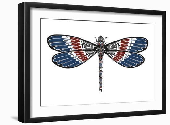 Totem Dragonfly-Matt James-Framed Art Print