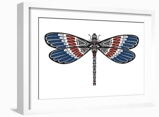 Totem Dragonfly-Matt James-Framed Art Print