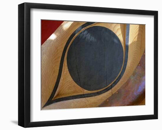 Totem Eye, Queen Charlotte Islands, British Columbia (B.C.), Canada, North America-Oliviero Olivieri-Framed Photographic Print