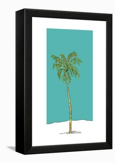 Totem Palm-Jan Weiss-Framed Stretched Canvas