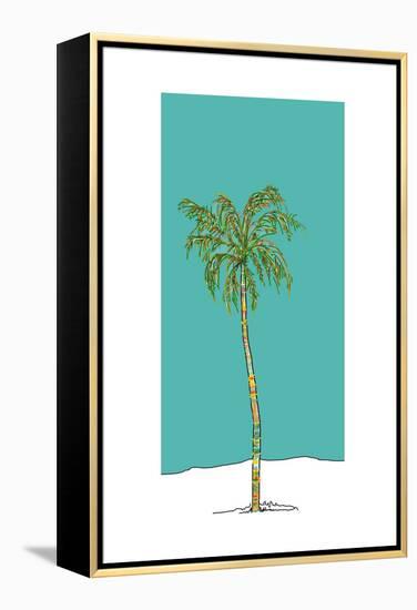 Totem Palm-Jan Weiss-Framed Stretched Canvas