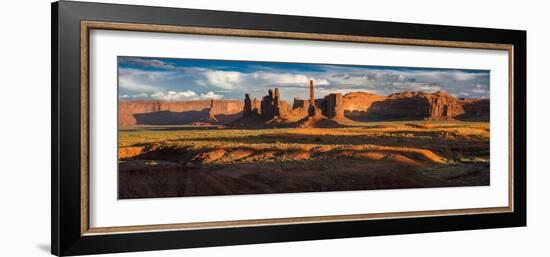 Totem Pole And Yei Bi Chei Monument Valley-Steve Gadomski-Framed Photographic Print