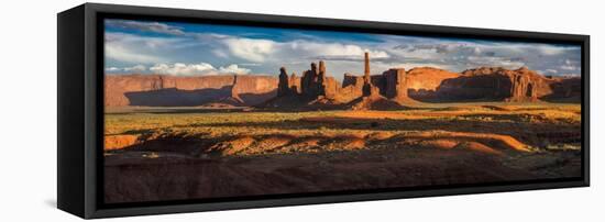 Totem Pole And Yei Bi Chei Monument Valley-Steve Gadomski-Framed Premier Image Canvas