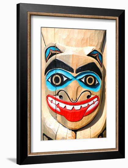 Totem Pole Close Up-null-Framed Art Print