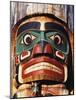 Totem Pole Detail, Duncan, Vancouver Island, BC, Canada-Walter Bibikow-Mounted Photographic Print