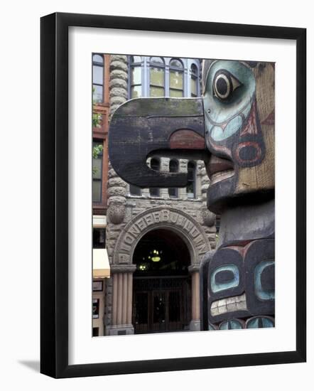 Totem Pole in Pioneer Square, Seattle, Washington, USA-Jamie & Judy Wild-Framed Photographic Print