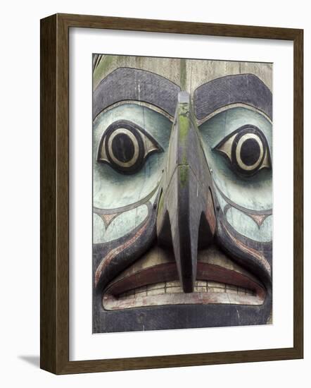 Totem Pole in Pioneer Square, Seattle, Washington, USA-Merrill Images-Framed Photographic Print