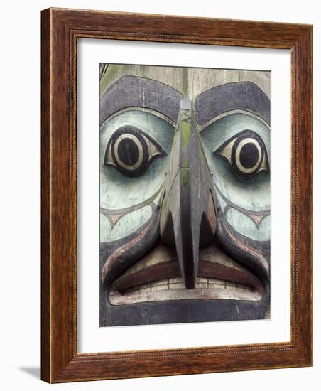 Totem Pole in Pioneer Square, Seattle, Washington, USA-Merrill Images-Framed Photographic Print