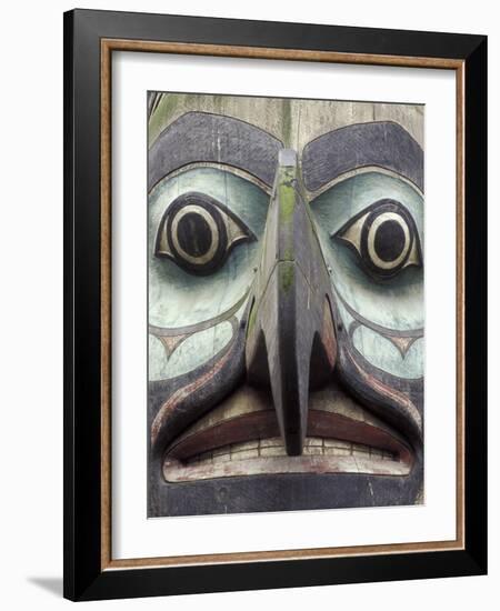 Totem Pole in Pioneer Square, Seattle, Washington, USA-Merrill Images-Framed Photographic Print
