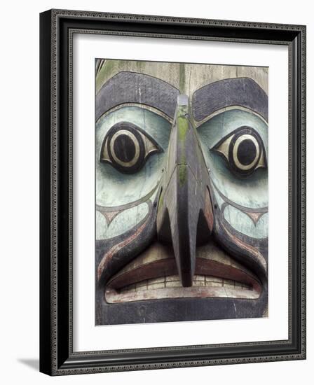 Totem Pole in Pioneer Square, Seattle, Washington, USA-Merrill Images-Framed Photographic Print