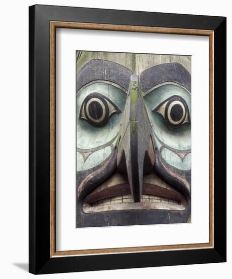 Totem Pole in Pioneer Square, Seattle, Washington, USA-Merrill Images-Framed Photographic Print