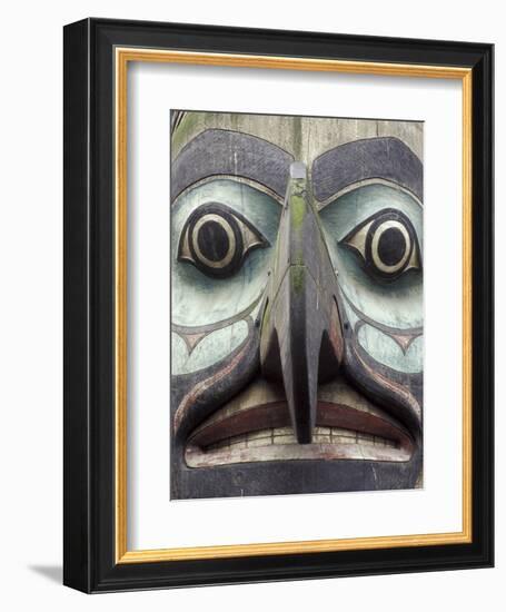 Totem Pole in Pioneer Square, Seattle, Washington, USA-Merrill Images-Framed Photographic Print