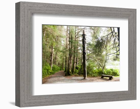 Totem Pole, Sitka National Historic Park aka Totem Park, Sitka, Alaska-Mark A Johnson-Framed Photographic Print