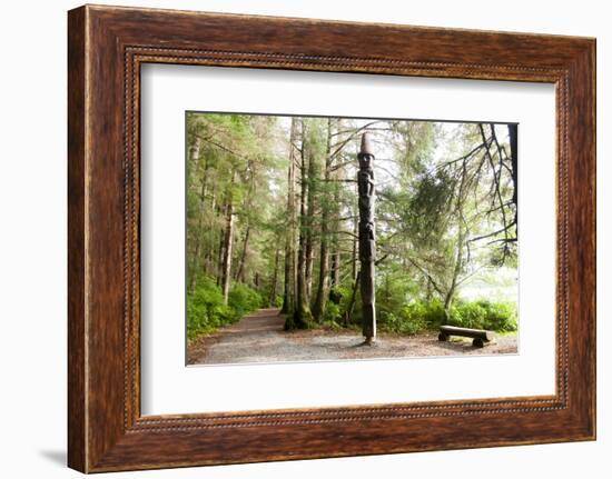 Totem Pole, Sitka National Historic Park aka Totem Park, Sitka, Alaska-Mark A Johnson-Framed Photographic Print