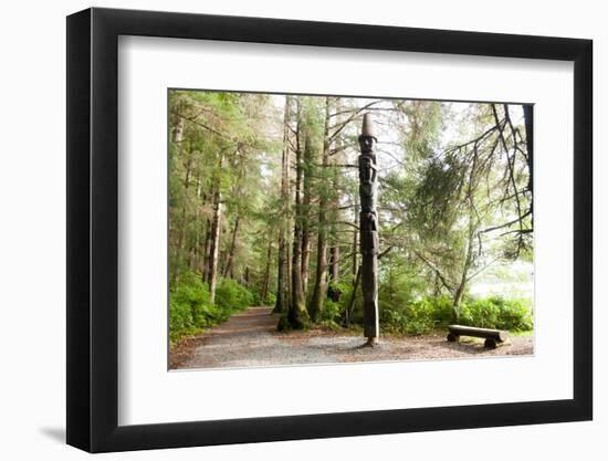 Totem Pole, Sitka National Historic Park aka Totem Park, Sitka, Alaska-Mark A Johnson-Framed Photographic Print