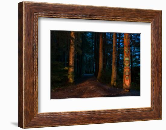 Totem Pole, Sitka National Historic Park aka Totem Park, Sitka, Alaska-Mark A Johnson-Framed Photographic Print