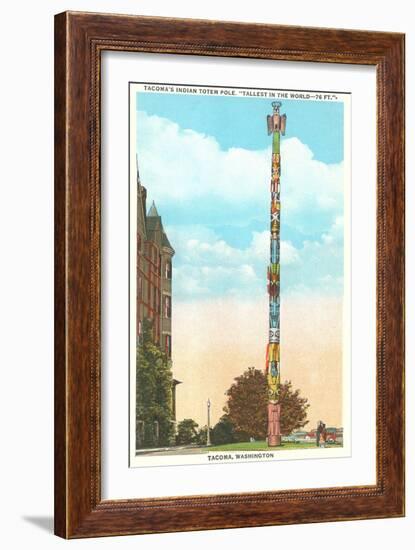 Totem Pole, Tacoma, Washington-null-Framed Art Print