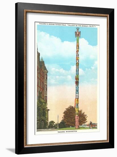 Totem Pole, Tacoma, Washington-null-Framed Art Print