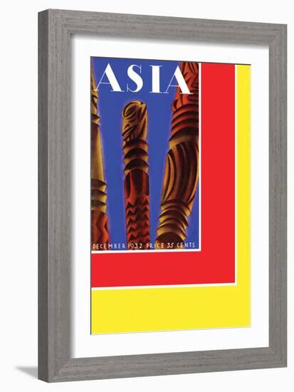 Totems-Frank Mcintosh-Framed Art Print