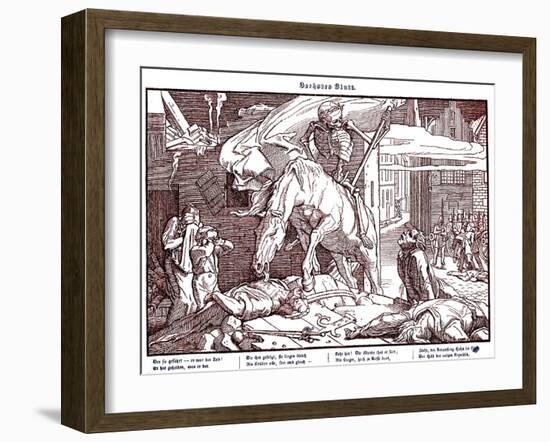 Totentanz 1848: Death as a republican hero-Alfred Rethel-Framed Giclee Print