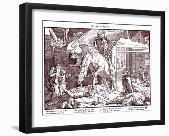 Totentanz 1848: Death as a republican hero-Alfred Rethel-Framed Giclee Print