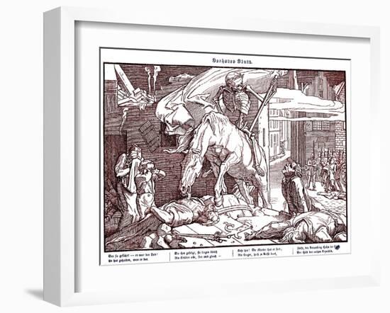 Totentanz 1848: Death as a republican hero-Alfred Rethel-Framed Giclee Print