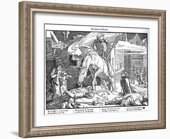 Totentanz 1848: Death as a republican hero-Alfred Rethel-Framed Giclee Print