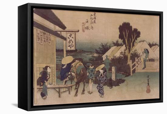 Totsuka, détour par Motomachi-Ando Hiroshige-Framed Premier Image Canvas