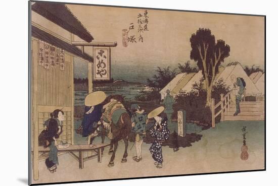 Totsuka, détour par Motomachi-Ando Hiroshige-Mounted Giclee Print