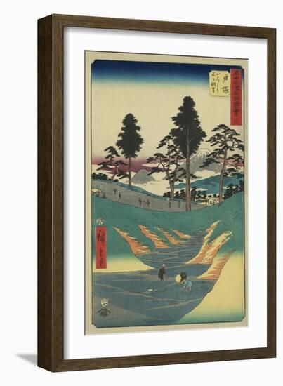 Totsuka-Ando Hiroshige-Framed Premium Giclee Print