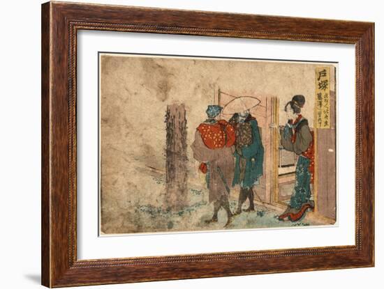 Totsuka-Katsushika Hokusai-Framed Giclee Print