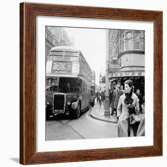 Tottenham Court Road And Oxford Street Junction, 1965-Henry Grant-Framed Giclee Print