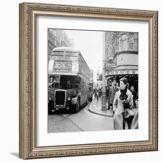 Tottenham Court Road And Oxford Street Junction, 1965-Henry Grant-Framed Giclee Print