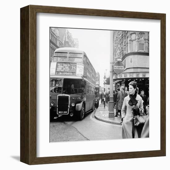 Tottenham Court Road And Oxford Street Junction, 1965-Henry Grant-Framed Giclee Print