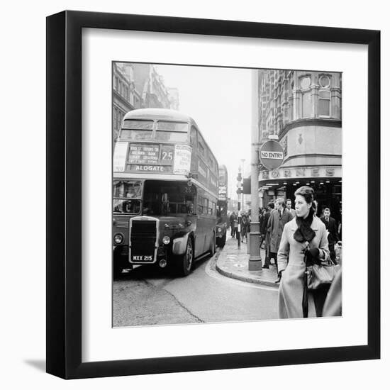 Tottenham Court Road And Oxford Street Junction, 1965-Henry Grant-Framed Giclee Print