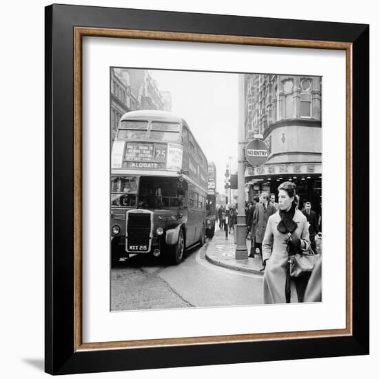 Tottenham Court Road And Oxford Street Junction, 1965-Henry Grant-Framed Giclee Print