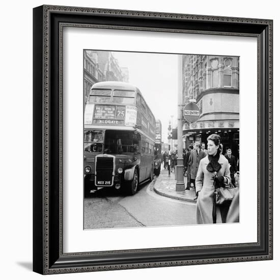 Tottenham Court Road And Oxford Street Junction, 1965-Henry Grant-Framed Giclee Print