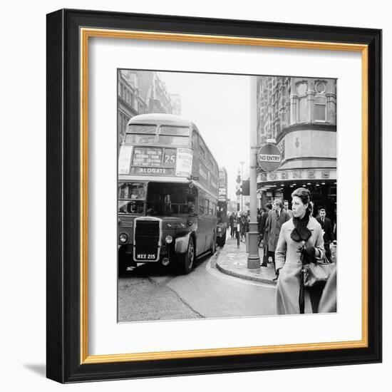 Tottenham Court Road And Oxford Street Junction, 1965-Henry Grant-Framed Giclee Print