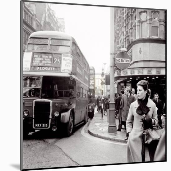 Tottenham Court Road and Oxford Street Junction, c.1965-Henry Grant-Mounted Art Print