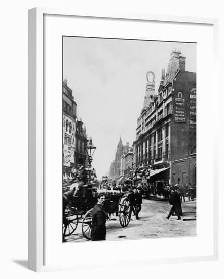 Tottenham Court Road C. 1895-null-Framed Photographic Print