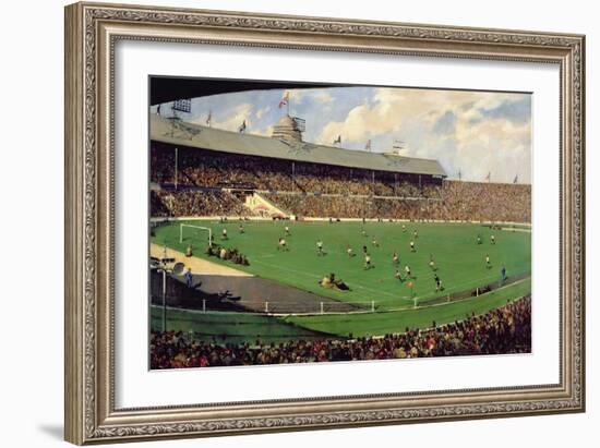 Tottenham V. Burnley, F.A. Challenge Cup, 1962-Terence Cuneo-Framed Giclee Print