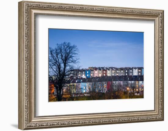 Totterdown, Dusk, Bristol, England, United Kingdom, Europe-Bill Ward-Framed Photographic Print