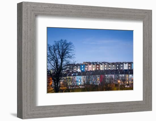 Totterdown, Dusk, Bristol, England, United Kingdom, Europe-Bill Ward-Framed Photographic Print