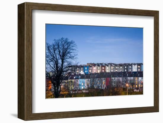 Totterdown, Dusk, Bristol, England, United Kingdom, Europe-Bill Ward-Framed Photographic Print