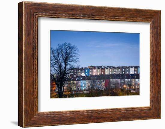 Totterdown, Dusk, Bristol, England, United Kingdom, Europe-Bill Ward-Framed Photographic Print