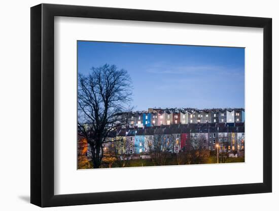 Totterdown, Dusk, Bristol, England, United Kingdom, Europe-Bill Ward-Framed Photographic Print