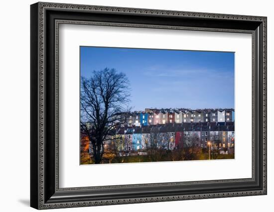 Totterdown, Dusk, Bristol, England, United Kingdom, Europe-Bill Ward-Framed Photographic Print