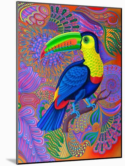 Toucan, 2021, (oil on canvas)-Jane Tattersfield-Mounted Giclee Print